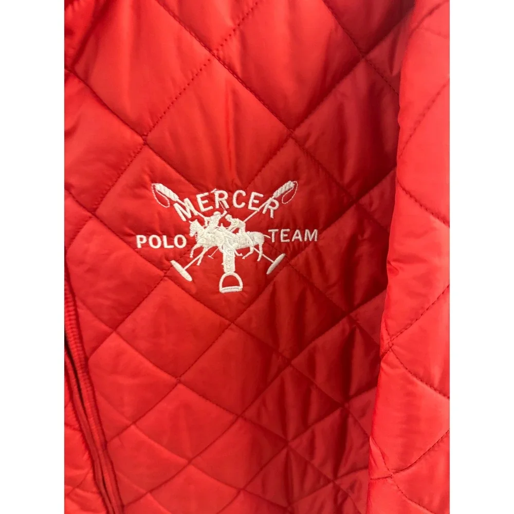 Polo Ralph Lauren Reversible Quilted Jacket Switzerland Winter Cup 2008 Red XL